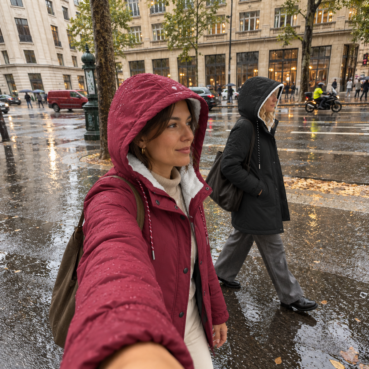 Isabel | Casaco de inverno impermeável com capuz