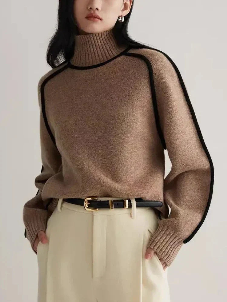 Fabiola | Camisola de malha de gola alta