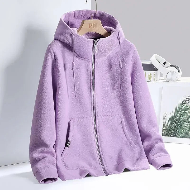 Leonora | Sweatshirt com capuz e fecho de correr