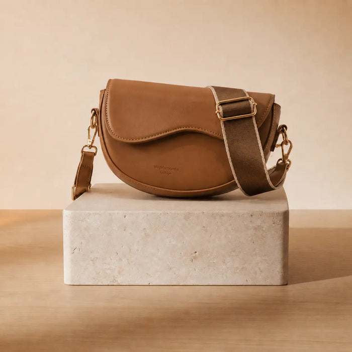 Estela | Mala saddle ondulada