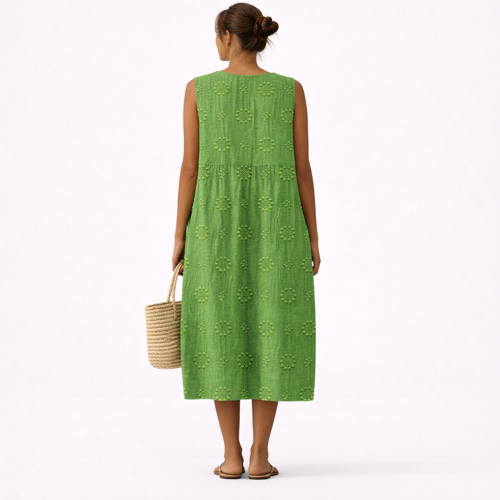 Olivia | Vestido midi leve para o dia