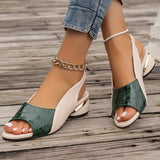 Leire | Sandália bicolor slingback premium