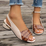 Leire | Sandália bicolor slingback premium