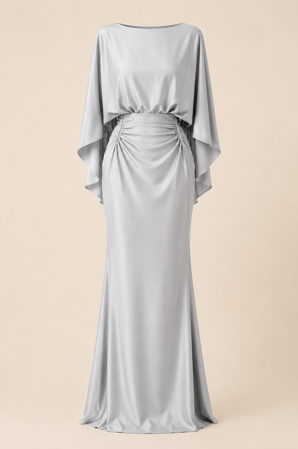 Cristina | Vestido Celeste de silhueta elegante