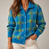 Madalena | Cardigan aos quadrados