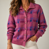 Madalena | Cardigan aos quadrados