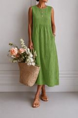 Olivia | Vestido midi leve para o dia