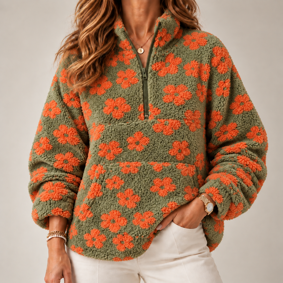 Teresa | Camisola quente com estampado floral