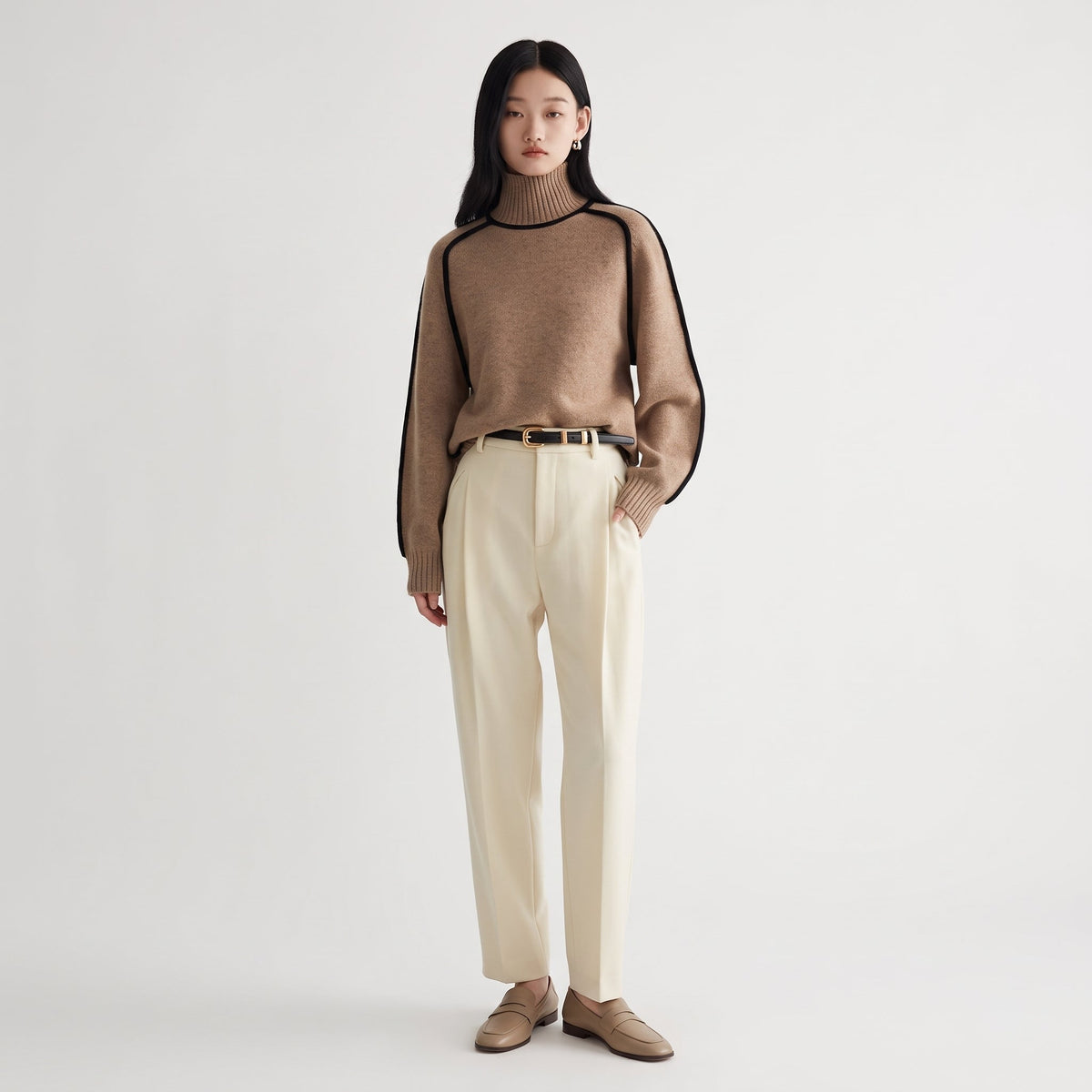 Fabiola | Camisola de malha de gola alta