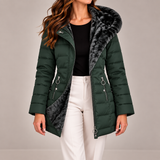 Carlota | Casaco puffer comprido com capuz
