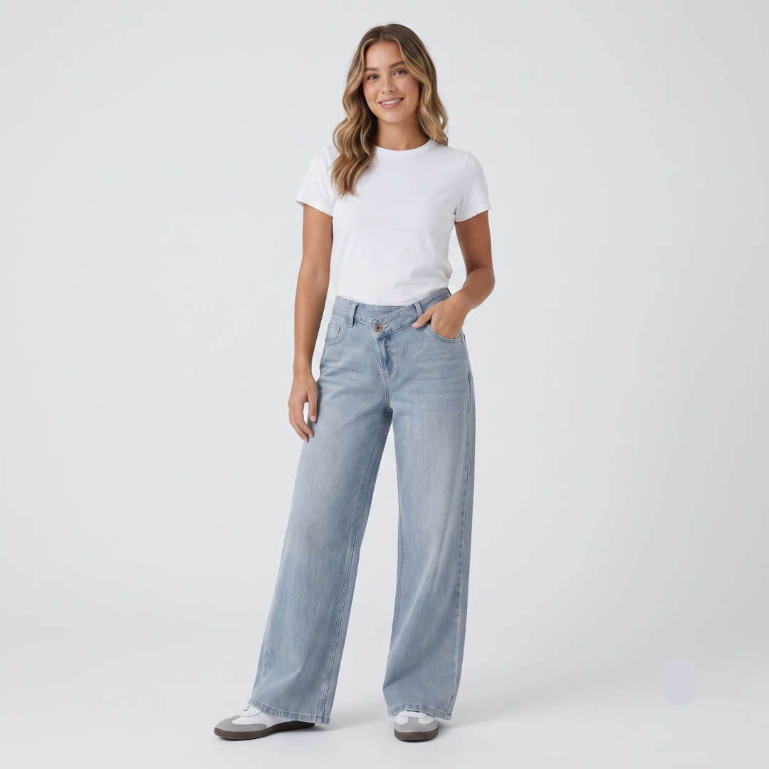 Amelia | Calças de ganga wide leg