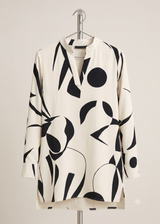 Alejandra | Blusa abstrata Milão