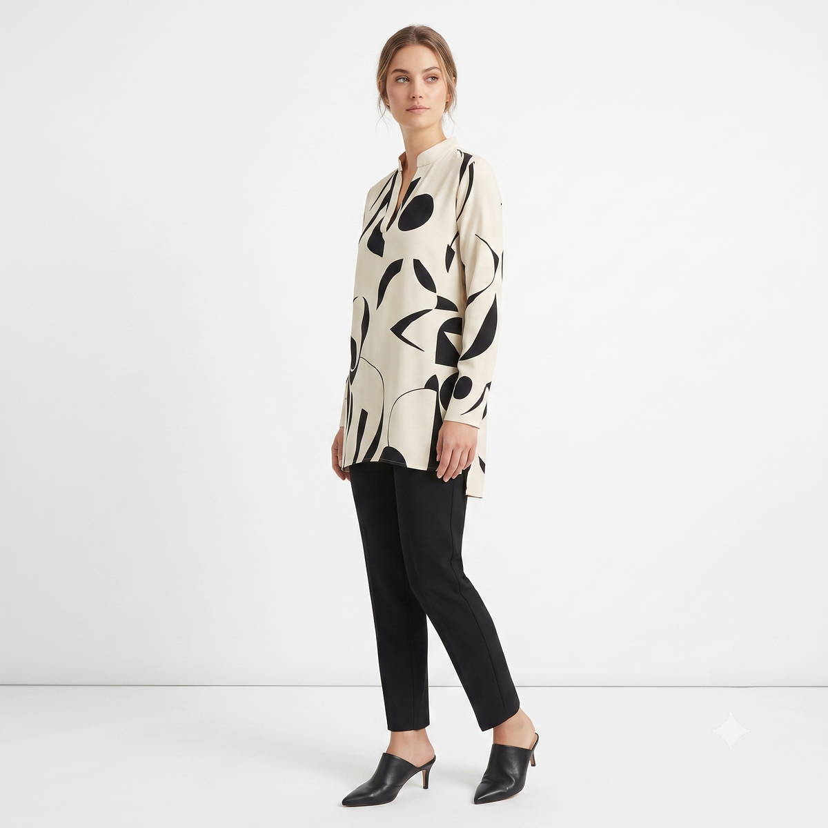 Alejandra | Blusa abstrata Milão