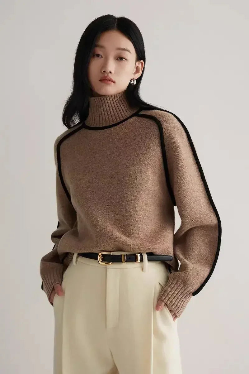 Fabiola | Camisola de malha de gola alta