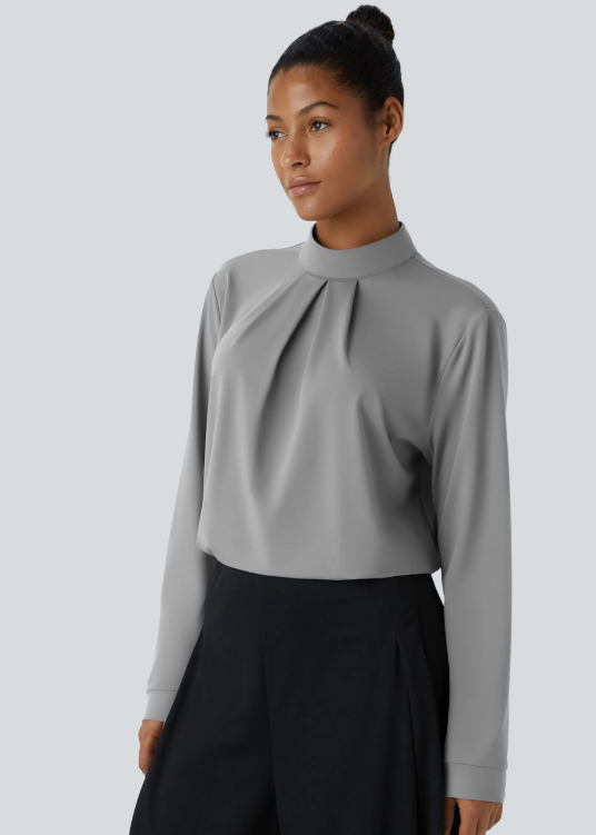 Bianca | Blusa elegante com detalhe de fecho nas costas