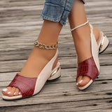 Leire | Sandália bicolor slingback premium