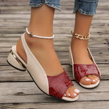 Leire | Sandália bicolor slingback premium