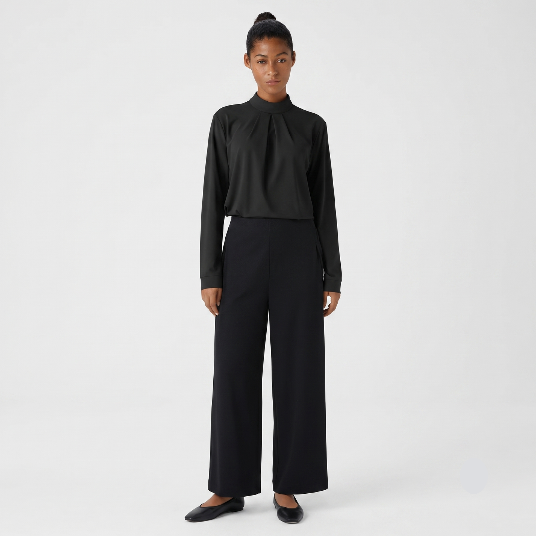 Bianca | Blusa elegante com detalhe de fecho nas costas