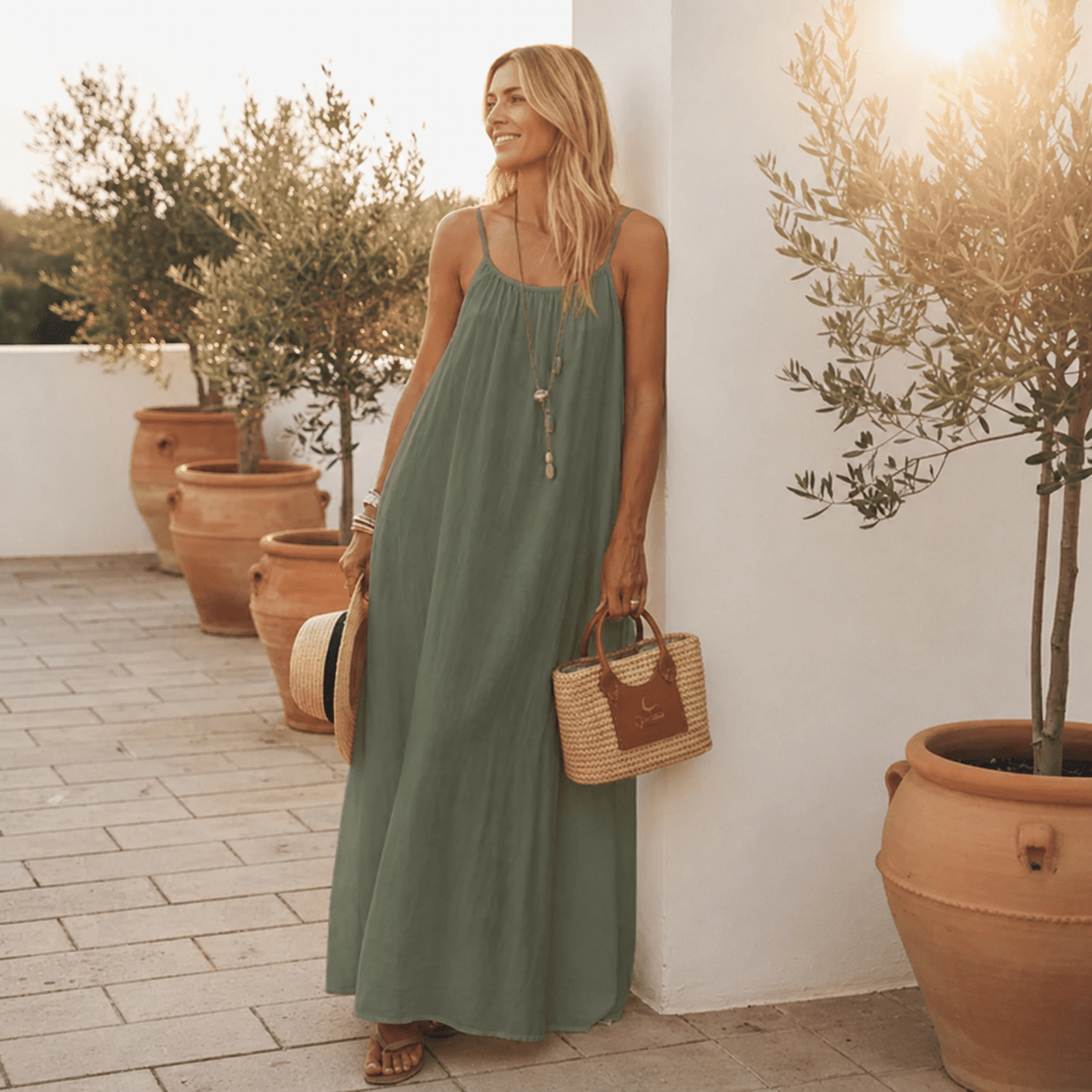 María | Vestido solto de verão