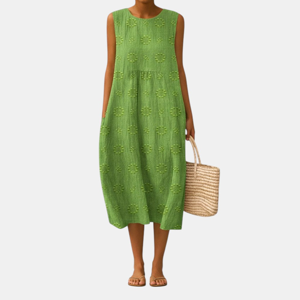 Olivia | Vestido midi leve para o dia