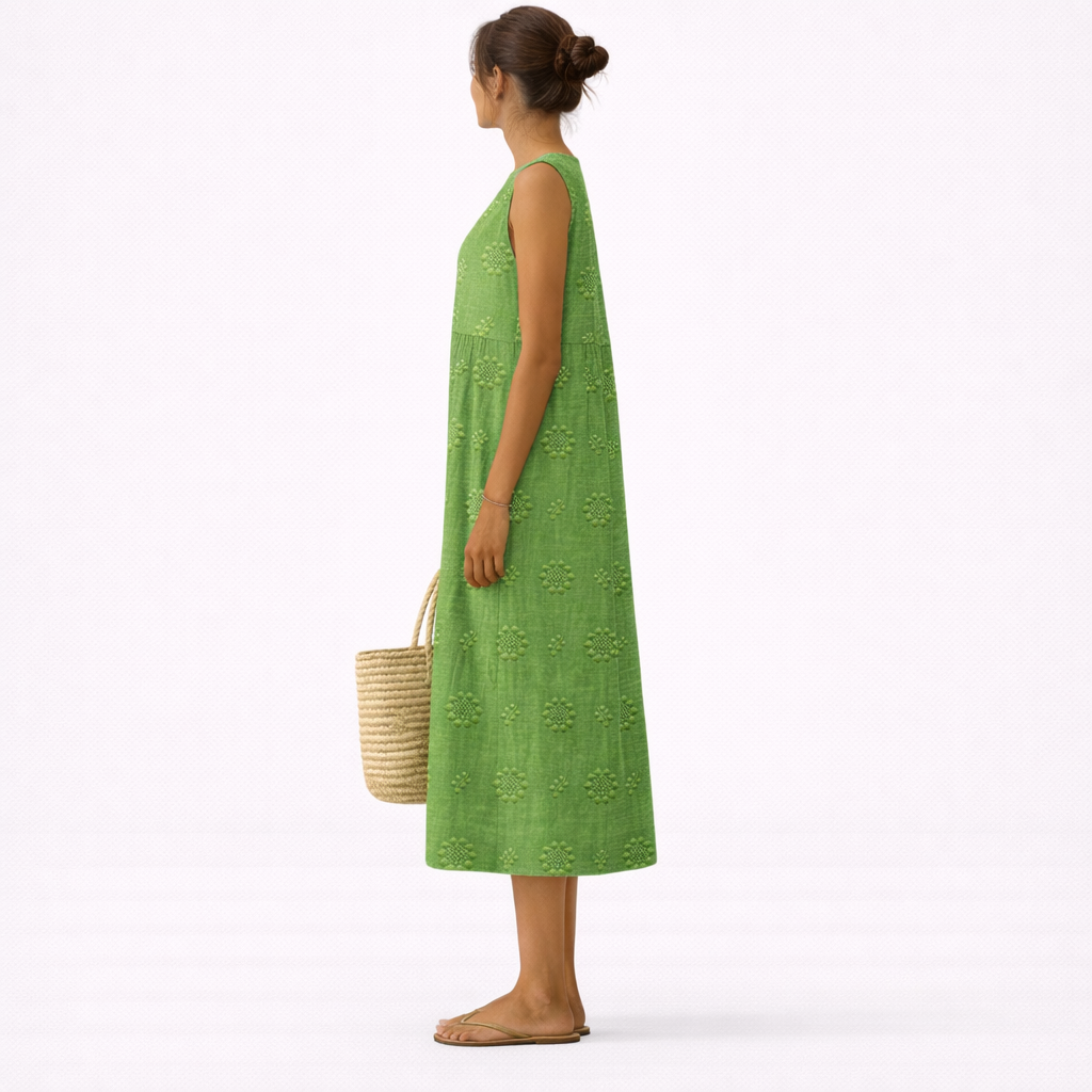 Olivia | Vestido midi leve para o dia